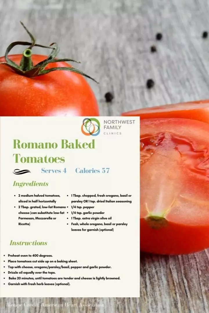 Northwest Family Clinics Recipe of the Month - Romano Baked Tomatoes.jpg
