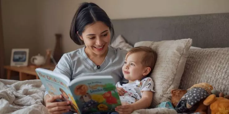 Comforting a child with quiet time during ear infection recovery