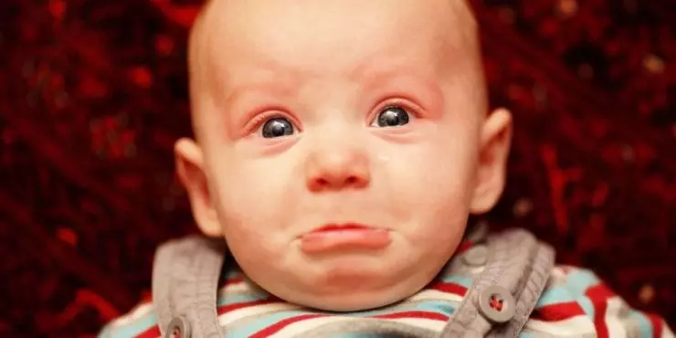 Baby showing signs of cold and congestion